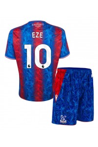 Fotbalové Dres Crystal Palace Eberechi Eze #10 Dětské Domácí Oblečení 2024-25 Krátký Rukáv (+ trenýrky)